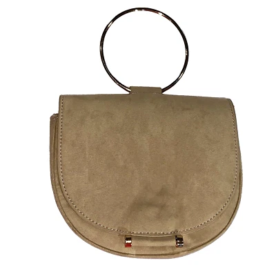 Cartera Banana Republic imitación gamuza oro anillo tostado Foto 1 de 4