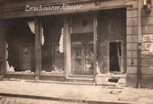 Cartolina fotografica reale Rivoluzione tedesca 1919 combattimento di strada - Foto 1 di 3