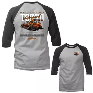 Tokyo Underground Drift Imported Tuned Custom JDM Sportwagen 3/4 Arm Raglan - Bild 1 von 10