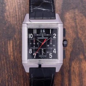 2000s Jaeger-LeCoultre Reverso Squadra Chronograph GMT 35x50.5mm 230.8.45 - Picture 1 of 16