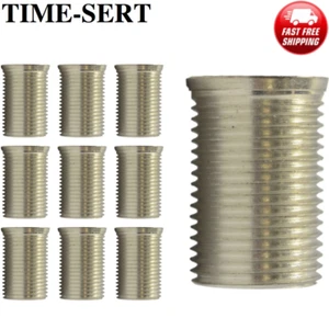 10x TIME-SERT® Spark Plug Inserts M14 x 1.25 x 24mm Carbon Steel | Thread Repair - Picture 1 of 4