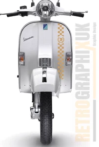 GOLD - Vespa PX Beinschild Aufkleber Decal passt LML Trojan Skinhead Ska- - Bild 1 von 6