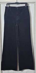 Nili Lotan Anna Corduroy Wide Leg Pants Women's Size 8 Midnight - Imagen 1 de 6