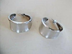 Sterling Silver Pierced Hoop Earrings - Picture 1 of 3