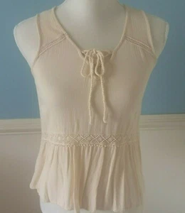 Top donna Mossimo taglia XS smanicato giallo stile alto basso - Foto 1 di 11