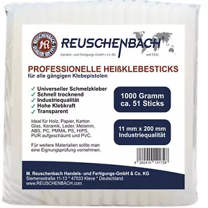 Heißklebesticks Heißkleber Klebesticks Klebestifte Schmelzkleber 11 mm 1 kg - Bild 1 von 3