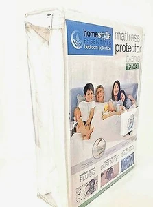 Fabric Mattress Cover-Waterproof & Dust Mite Proof Mattress Protector- King Size - Picture 1 of 11