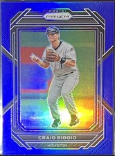 2023 Panini Prizm Baseball Craig Biggio Blue Prizm /149 #256 Houston Astros