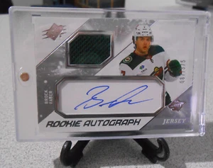 2023-24 SPx Rookie Auto Jersey 087/375 Brock Faber #BF RC Minnisota Wild - Bild 1 von 3
