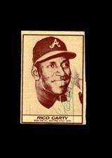 Rico Carty 1971 Milk Duds Braves authentic autographed card