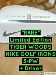 Nike “Tiger Woods” Limited Edition Irons 2004 + 7.5 Driver RARE (NEW SEALED) - Picture 1 of 12