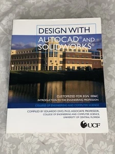 Design with Autocad And Solidworks - Intro To Engineering - GOOD Used Paperback - Picture 1 of 7