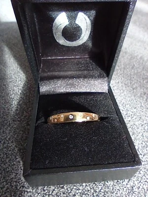 Diamant Silberring"Juwelo"Gr:21,vergoldet,Neu-ungetragen.Zertifikat. - Bild 1 von 4