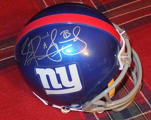 RASHAD JENNINGS New York Giants Autographed Mini Helmet including BDS COA #2581 - Picture 1 of 3