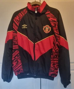 Manchester United Umbro Jacket 1992/1994 Vintage Training Original Medium - Picture 1 of 12