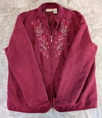 Женская куртка Breckenridge на молнии легкая искусственная замша 16 с вышивкой блестящая  - Изображение 1 из 4