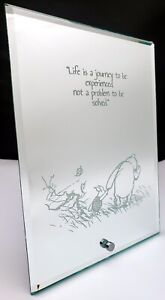 Winnie the Pooh Mirror  "Life is a journey" Baby Shower Gift Graduation 04