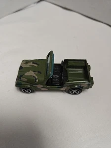 Jeep Wrangler Diecast vintage YATMING camuflaje verde ejército - Imagen 1 de 3