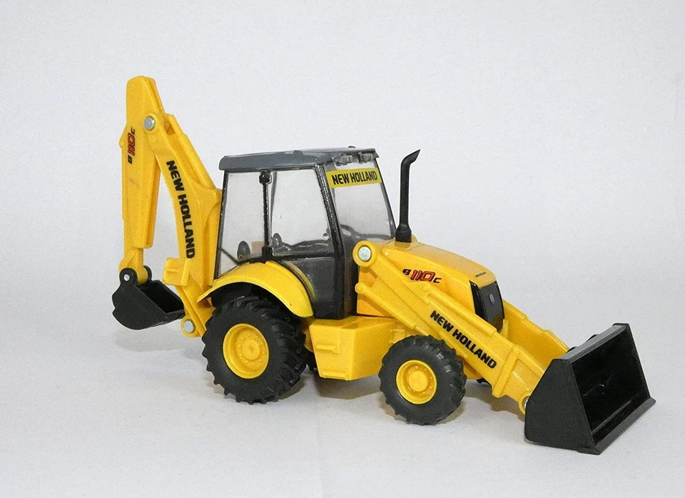 NEWRAY, Tractopelle NEW HOLLAND B110 C Dimensions: 16.5 x 4.8 x 6 cm, échelle... - Photo 1/1
