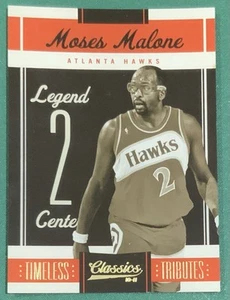 2010-11 PANINI CLASSICS LEGEND GOLD PARALLEL #127 MOSES MALONE 018/100 - ATLANTA - Picture 1 of 2