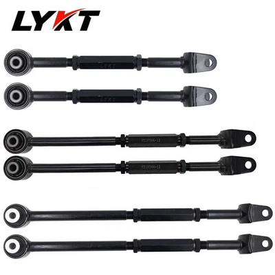 LYKT 6pcs Rear Camber&Toe Adjustable Arms for Infiniti M35h、M37、M56、Q50、Q60、Q70 Foto 1 de 4