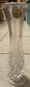 Cristal d' Arques France Durand Masquerade 24% Lead Crystal Bud Flower Vase - Picture 1 of 7