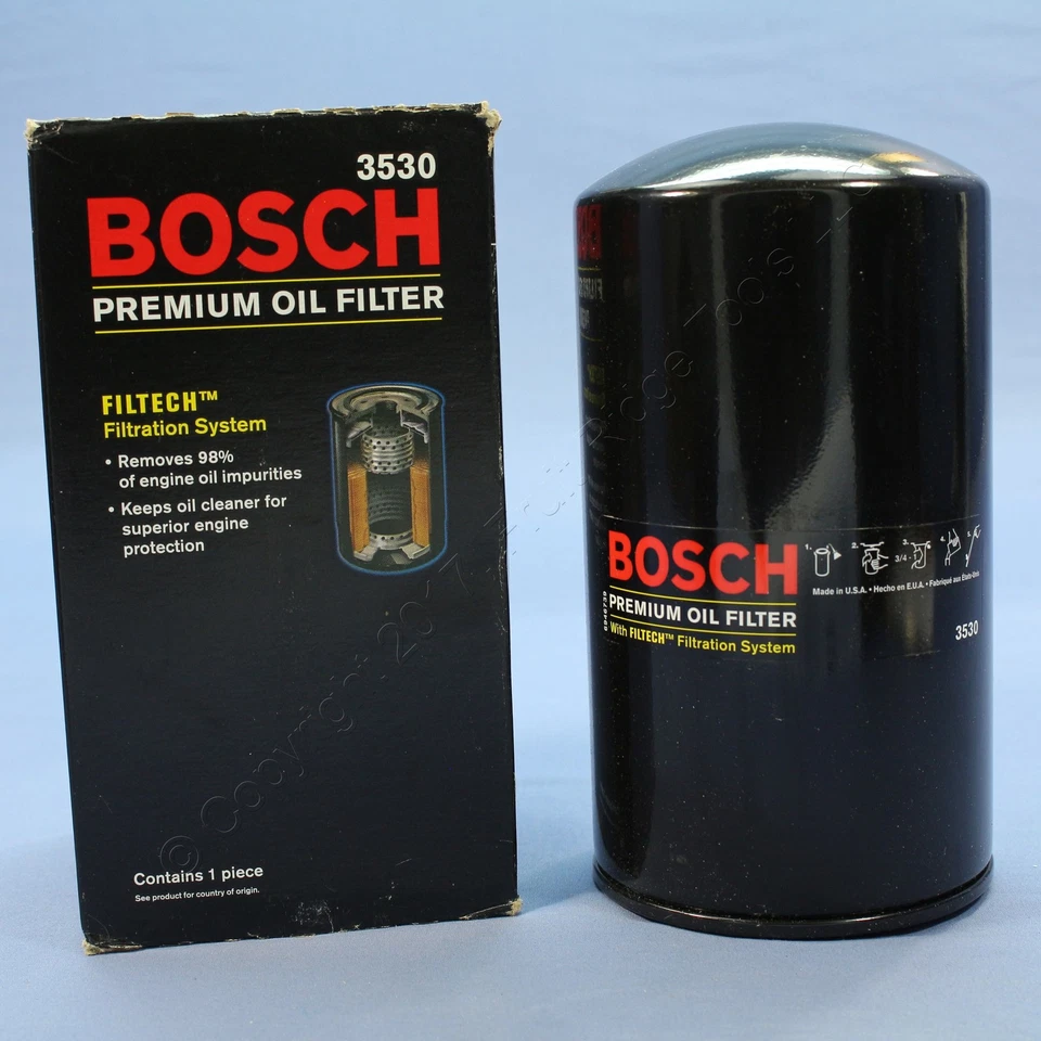 Filtro de aceite de motor Bosch 3530 Spin-on Premium para Ford F-250 1994-1996 Foto 1 de 4