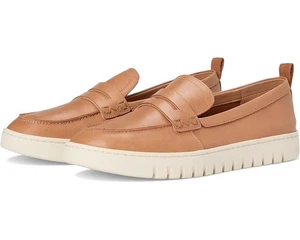NIB ~ VIONIC Women's UPTOWN Camel Leather PENNY LOAFERS Shoes ~ Sz 7 1/2 MED - Picture 1 of 10