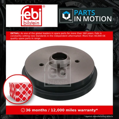 Brake Drum fits VW JETTA Mk1, Mk2 Rear 78 to 92 171501615 171501615A 171501615B - Image 1 of 4