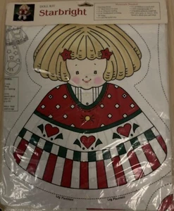VINTAGE DAISY KINGDOM 100% COTTON STARBRIGHT FABRIC DOLL KIT TO SEW - Picture 1 of 2