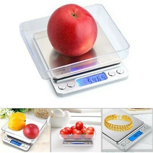 Báscula de cocina electrónica digital 0,01 g 500 g bolsillo LCD pesaje alimentos joyería - Imagen 1 de 12
