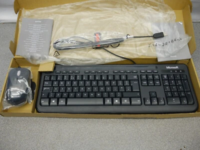Microsoft Wired Keyboard 400 + USB Mouse Combo 5MH-00002 1366 1113 (568) - Image 1 of 4