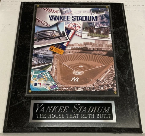 YANKEE STADIUM NEW YORK YANKEES FRAMED 8X10 PHOTO-MAN CAVE ART-12X15 WALL PLAQUE Cover