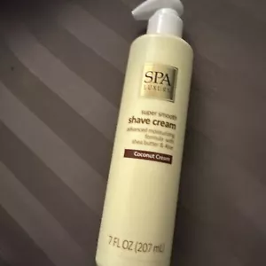 SPA LUXURY Super Smooth 7oz Moisturize Shave Cream WithShea Butter-Coconut Cream - Picture 1 of 3