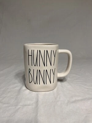 Rae Dunn Artisan Collection Hunny Bunny Mug Double Sided Easter Bunny Rabbit - Image 1 of 4