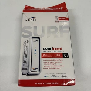 ARRIS (SB8200) - Cable Modem - Fast DOCSIS 3.1 32x8 Gigabit Cable Modem - Photo 1/17