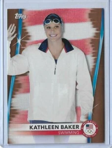 RARE 2020 TOPPS OLYMPICS KATHLEEN BAKER BRONZE CARD #6 ~ USA SWIMMING 2021 ~ QTY - Picture 1 of 2
