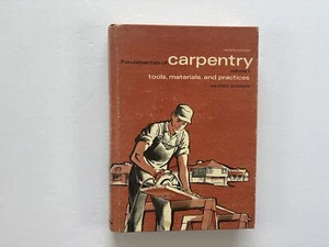 Fundamentals of Carpentry, Walter E. Durbahn, Vintage 70s Carpentry Guide - Foto 1 di 9
