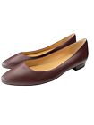 Talbots Edison Womens Flats Slip On Loafer Burgundy Leather Shoe Size 5.5 NEW