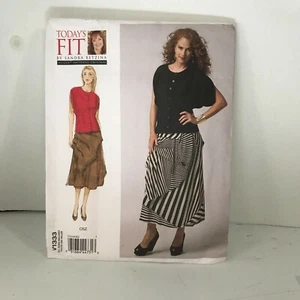 #V1333 Vogue Damen Oberteil Rock Schnittmuster - Bild 1 von 4