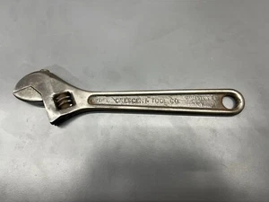 (O) VINTAGE CRESCENT TOOLS JAMESTOWN 10" ADJUSTABLE WRENCH PRE-CRESTOLOY VGC USA - Picture 1 of 4