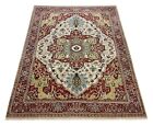 Hand knotted wool rug Oushak D137 size 8'x9'10" excellent condition see images