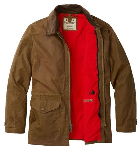 Filson Ducks Unlimited Mile Marker Coat NWT Rugged Tan Waxed Cover Cloth Jacket - Image 1 of 4