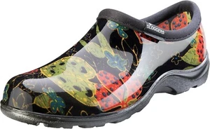 Zapatos de jardín impermeables zuecos para mujer con estampado negro de verano - Imagen 1 de 4