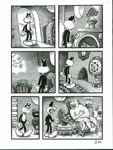 JIM WOODRING Poochytown page 27 FRANK & MANHOG original art (2018) - Picture 1 of 1