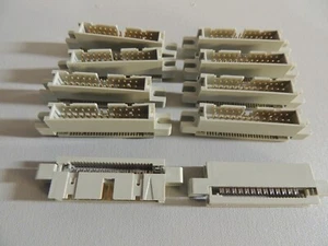 10-PACK 20-Pin Male Panel Mount IDC Flat Ribbon Cable ~ Box Header Connectors - Picture 1 of 2