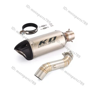 For Honda CBR500R CB500F CB500X 2017-2025 Exhaust Mid Pipe Muffler Slip On Tips - Picture 1 of 8