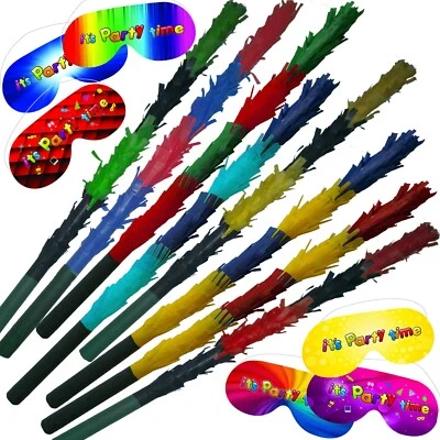 BOOGIE WOOGIE Stick for Pinata hitting blindfold Party Buster stock smash bat mask baton palo