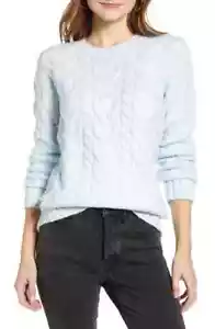💕 RACHEL PARCELL 💕 XS 💕 Pullover mit Zopfmuster NEU AUTH 💕 #A380 - Bild 1 von 5