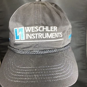Weschler Instruments Advertising Trucker Rope Hat Black Snapback Cap Advantage - Picture 1 of 10